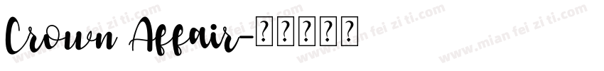 Crown Affair字体转换